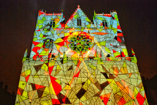 Catedral de San Juan (Saint-Jean Cathedral), Festival de las Luces | Lyon, Francia