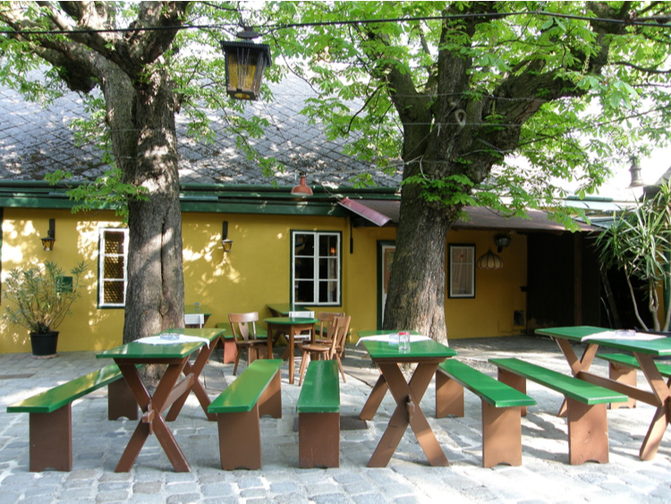 A typical Austrian heuriger tavern
