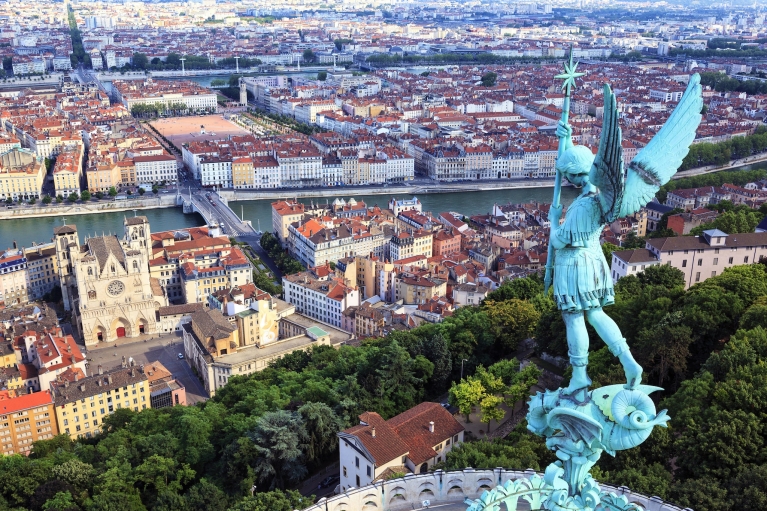 View of Lyon from Fourviere hill