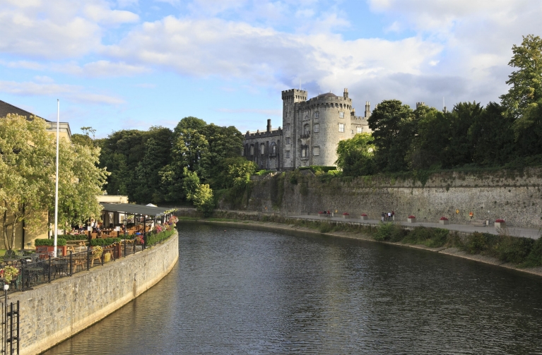 View of Kilkenny Castle across the River Nore