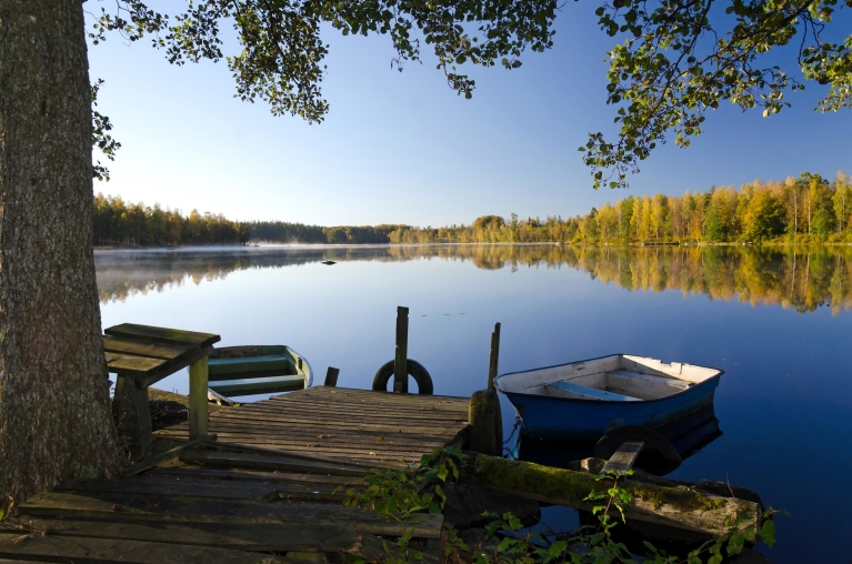 スウェーデンの湖