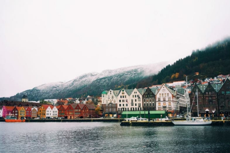 Town view of Bergen, Norway